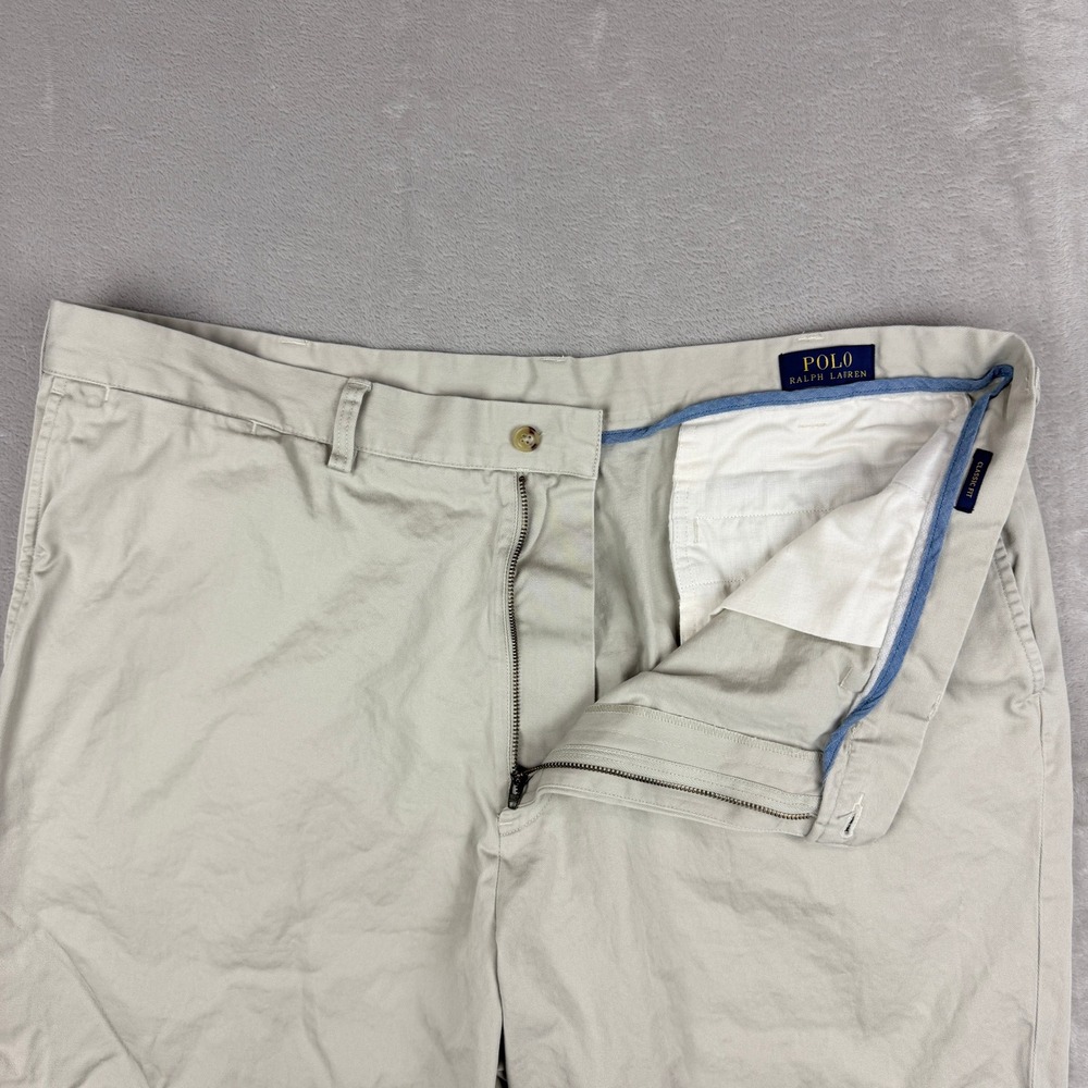 Polo Ralph Lauren Chino Shorts Mens 42T Khaki Tan Classic Fit Preppy Ivy EUC - Picture 2 of 13